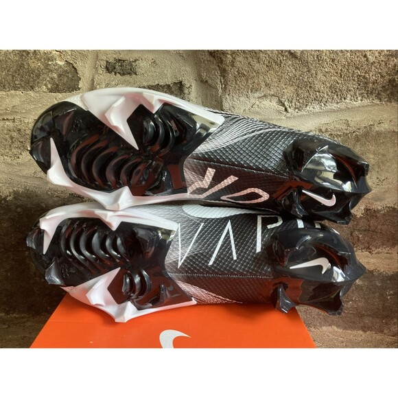 Nike Vapor Edge Speed 360 Black White Oreo Football Cleats Men Size 9 CD0082-014 - Picture 6 of 7
